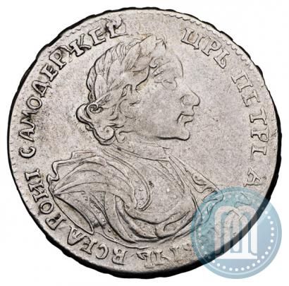 Фото Полтина 1719 года  "Портрет в латах"