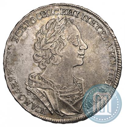 Фото 1 рубль 1724 года OK "Портрет в античных доспехах"