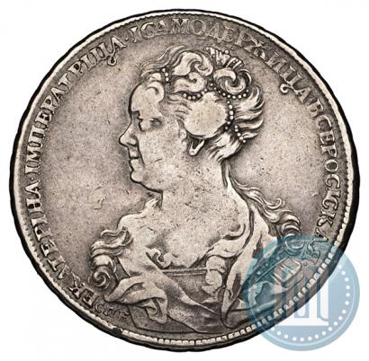 Picture 1 rouble 1725 year СПБ "Petersburg type, portrait turned to the left"