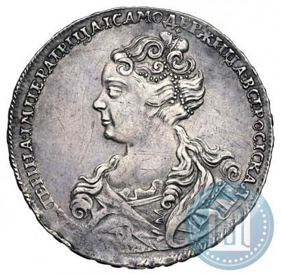 Picture 1 rouble 1726 year  "Moscow type, portrait turned to the left"