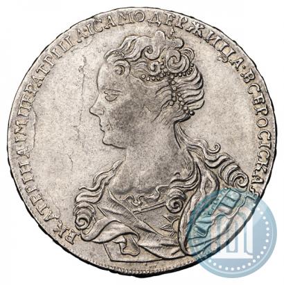 Фото 1 рубль 1726 года  "Московский тип, портрет влево"