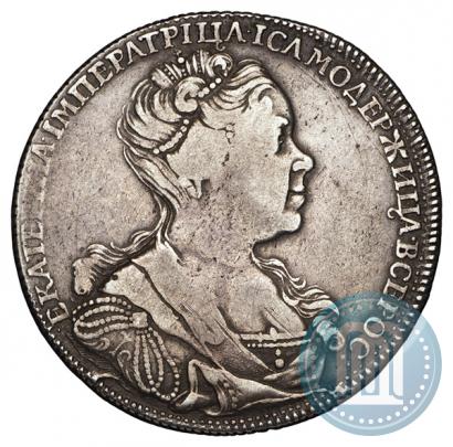 Picture 1 rouble 1726 year СПБ "Petersburg type, portrait turned to the right"