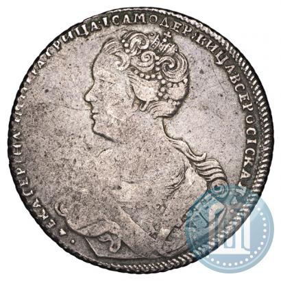 Фото Полтина 1726 года СПБ "Петербургский тип, портрет влево"