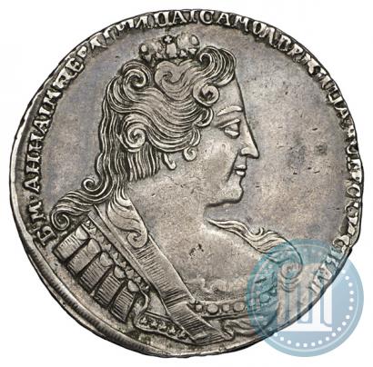 Фото 1 рубль 1733 года  