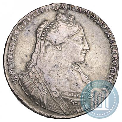 Фото 1 рубль 1734 года  "Тип 1735 года"