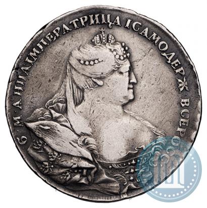 Picture 1 rouble 1737 year  "Portrait by Gedlinger"