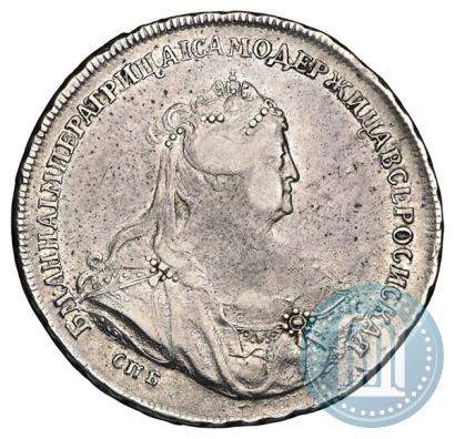 Фото 1 рубль 1740 года СПБ "Петербургский тип"