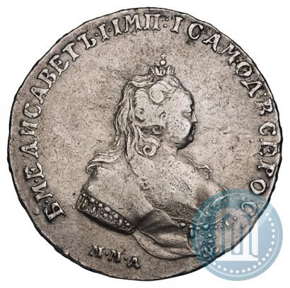 Фото 1 рубль 1742 года ММД 