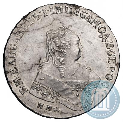 Фото 1 рубль 1750 года ММД 