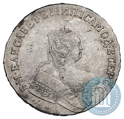 Фото 1 рубль 1751 года ММД 