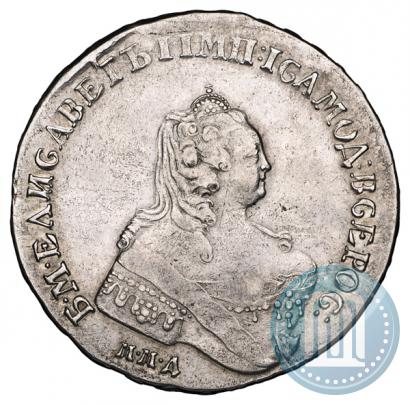 Фото 1 рубль 1754 года ММД-ЕI 