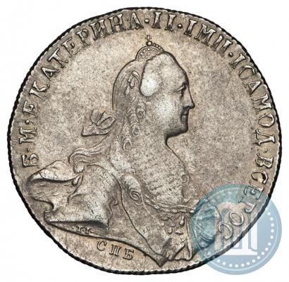 Picture 1 rouble 1772 year СПБ-АШ 