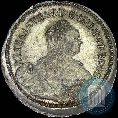 Picture 24 kopecks 1757 year  "For Livonia"