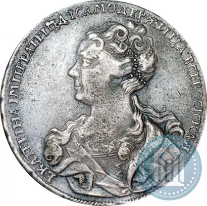 Picture 1 rouble 1726 year  "Moscow type, portrait turned to the left"