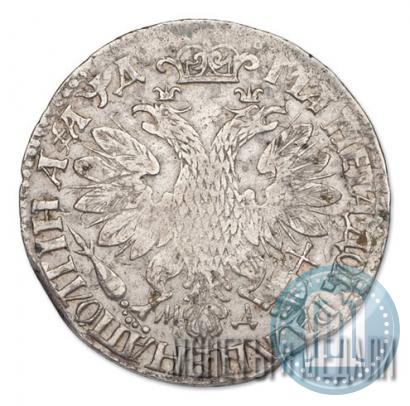 Picture Poltina 1704 year МД "Portrait by F. Alekseev"