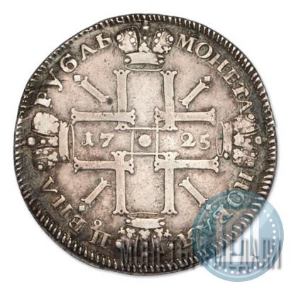 Picture 1 rouble 1725 year СПБ "Sun rouble, portrait in armour"