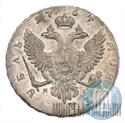 Фото 1 рубль 1754 года ММД-МБ 