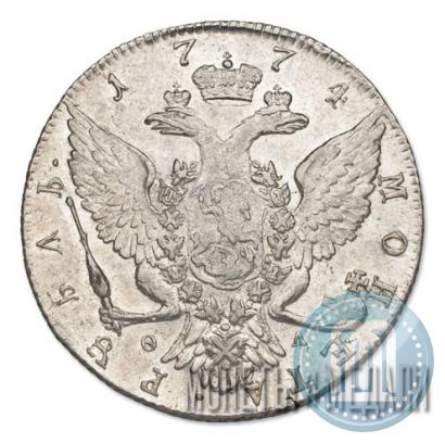 Picture 1 rouble 1774 year СПБ-ФЛ 
