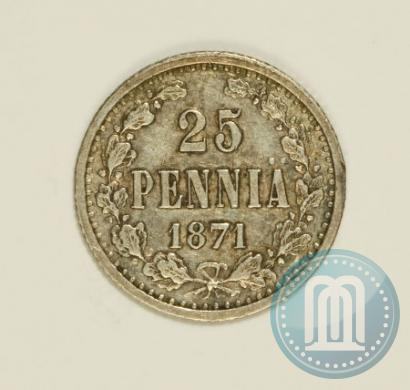 Picture 25 pennia 1871 year S 