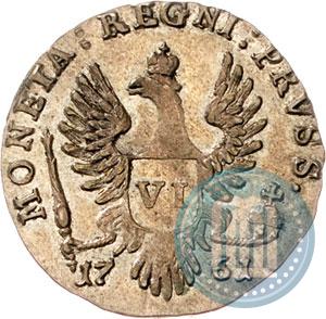 Picture 6 groszy 1761 year  