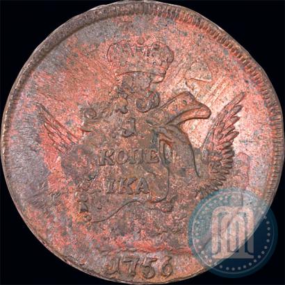 Picture 1 kopeck 1756 year ММД 