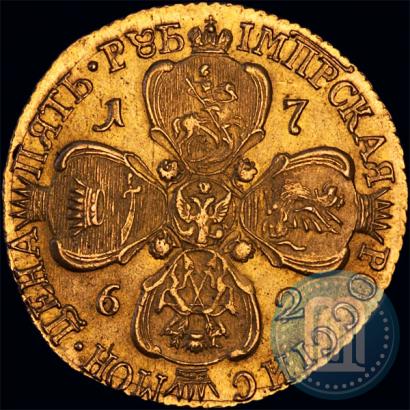 Picture 5 roubles 1762 year СПБ 
