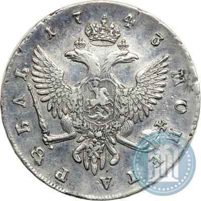 Picture 1 rouble 1743 year СПБ 