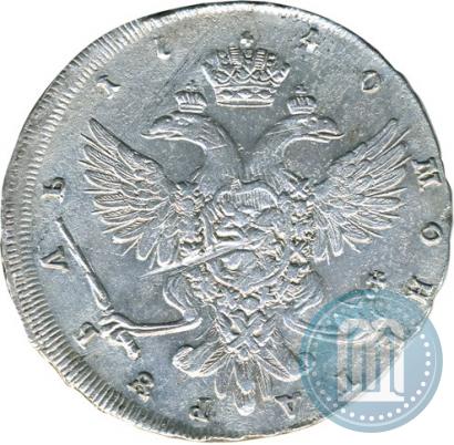 Фото 1 рубль 1740 года СПБ "Петербургский тип"