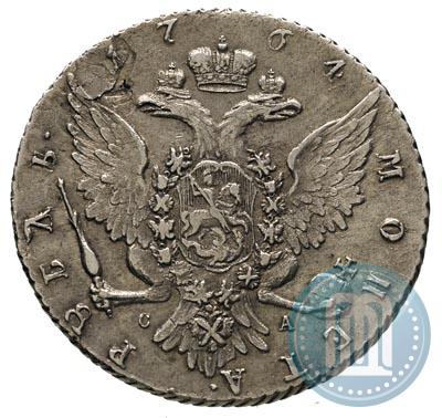Picture 1 rouble 1764 year СПБ-СА 