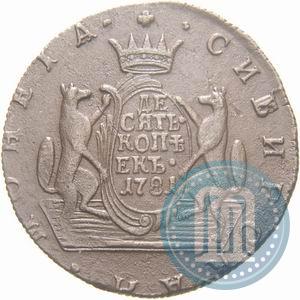 Picture 10 kopecks 1781 year КМ 