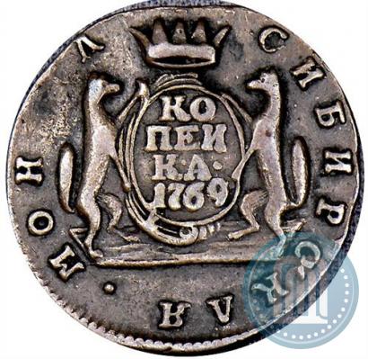 Picture 1 kopeck 1769 year КМ 