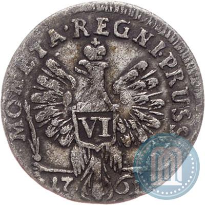 Picture 6 groszy 1761 year  