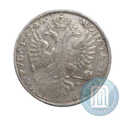 Picture 1 rouble 1726 year СПБ "Petersburg type, portrait turned to the left"