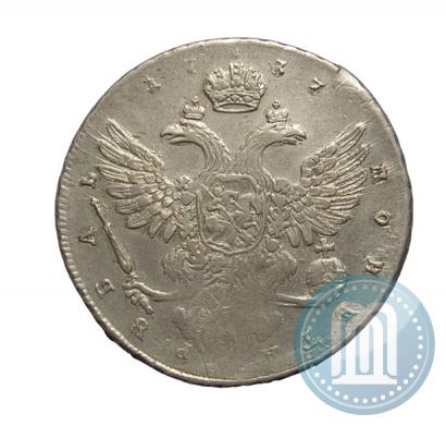 Picture 1 rouble 1737 year  "Moscow type"