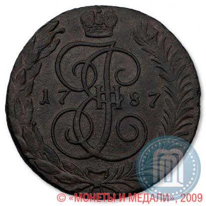 Фото 5 копеек 1787 года ТМ 