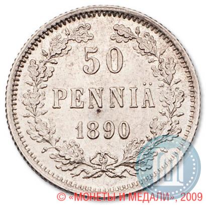 Фото 50 пенни 1890 года L 