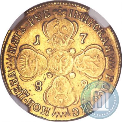 Picture 5 roubles 1788 year СПБ 