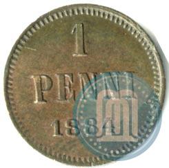 Фото 1 пенни 1884 года  