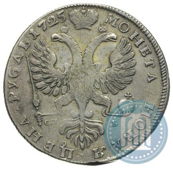 Picture 1 rouble 1725 year СПБ "Petersburg type, portrait turned to the left"