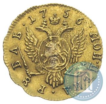 Фото 1 рубль 1756 года  