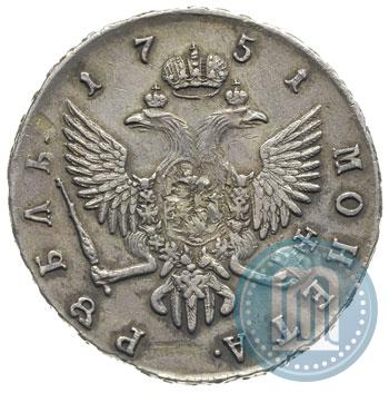 Фото 1 рубль 1751 года СПБ 
