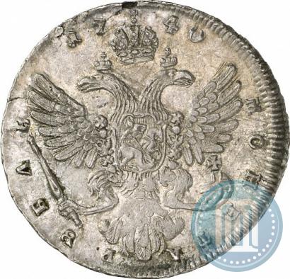 Фото 1 рубль 1740 года  "Московский тип"