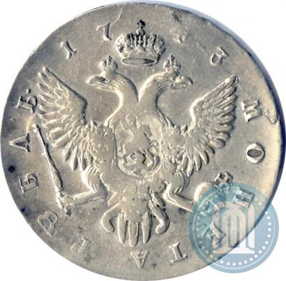 Фото 1 рубль 1743 года СПБ 