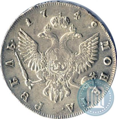 Picture 1 rouble 1749 year СПБ 