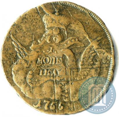Picture 1 kopeck 1755 year СПБ 