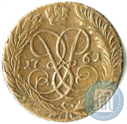 Фото 2 копейки 1761 года  "Номинал под Св. Георгием"