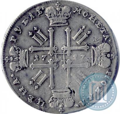 Фото 1 рубль 1727 года  "Московский тип"