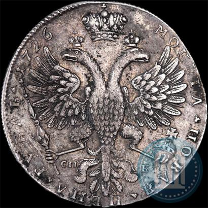 Picture 1 rouble 1726 year СПБ "Petersburg type, portrait turned to the right"