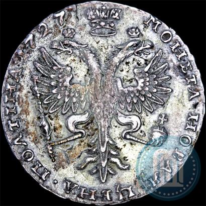 Picture Poltina 1727 year  "Moscow type, portrait turned to the right"