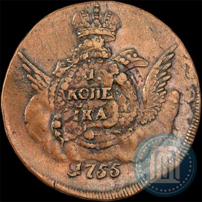 Фото 1 копейка 1755 года СПБ 